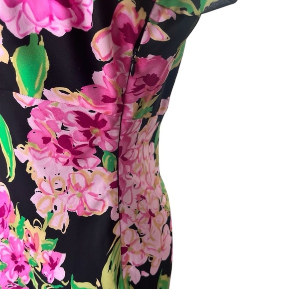 Lennie NY Vintage Pink Floral Bias Cut Dress Size 8 - Picture 4 of 8